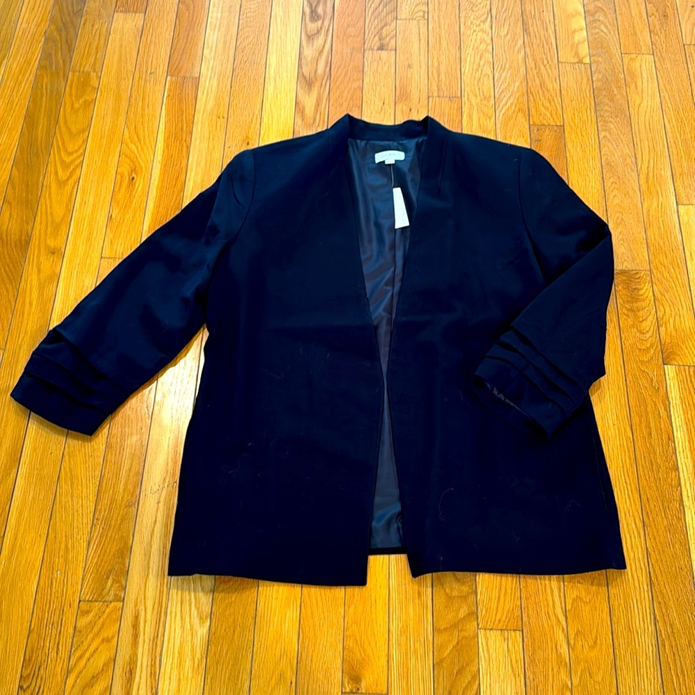 Ann Taylor Loft Black Blazer with Pockets